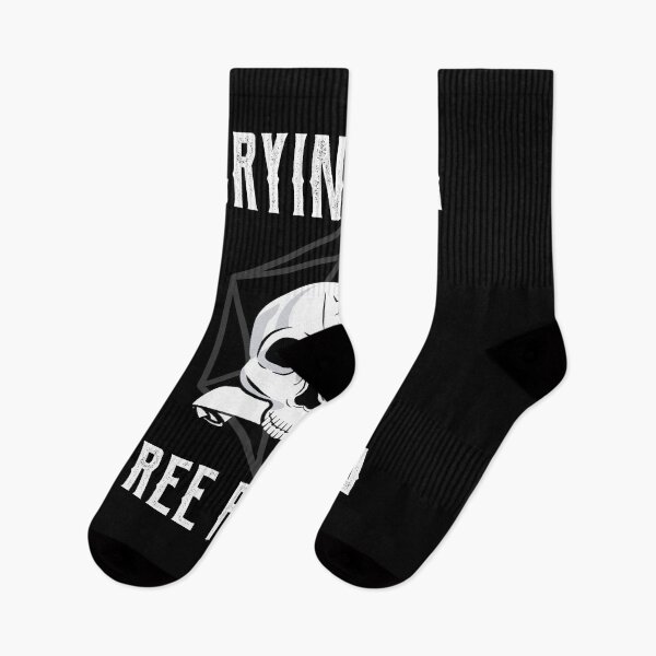 Item preview, Crying Is A Free Action Skull Humor Quote designed and sold by Dressed For  Duty.