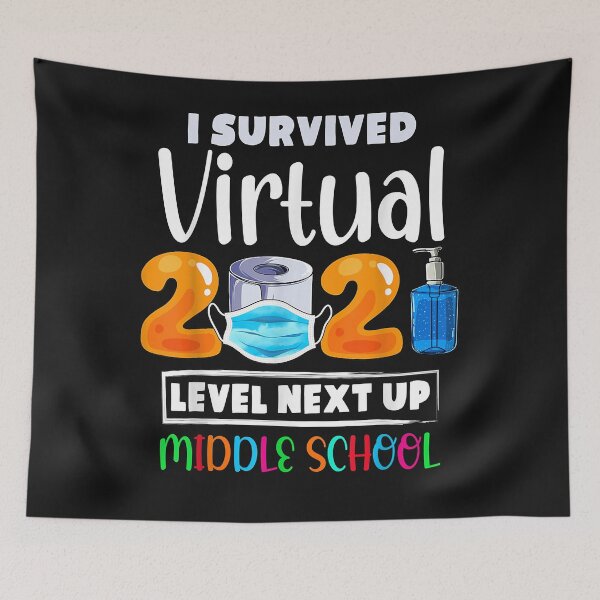 Item preview, I Survived in Virtual Elementary 2020-2021 Tee Middle School - Back to school designed and sold by begin-again.