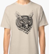 Ornate Owl Head Classic T-Shirt