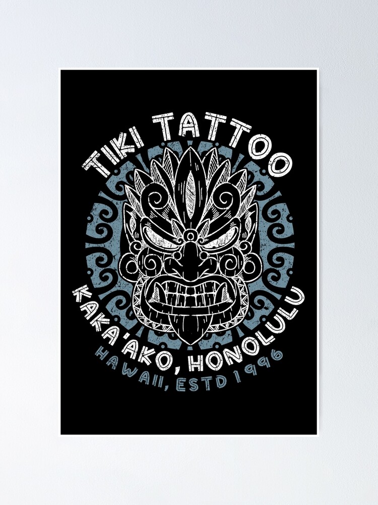 Polynesian tattoo tiki face - Polynesian Tattoo Art - Magnet | TeePublic