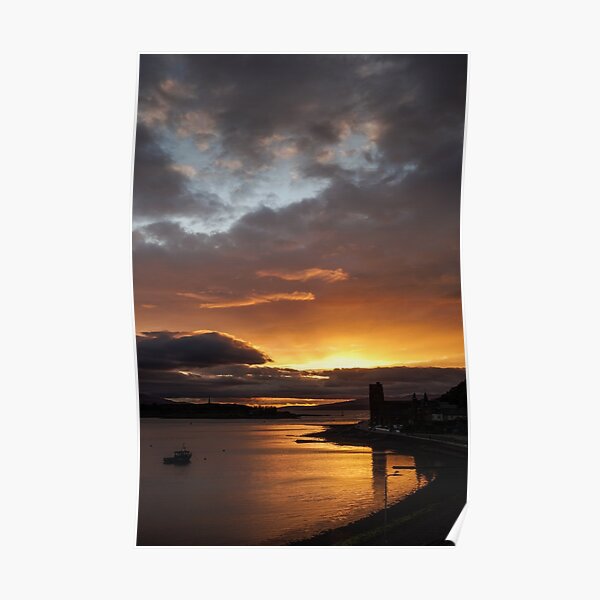Sunset from Oban Poster