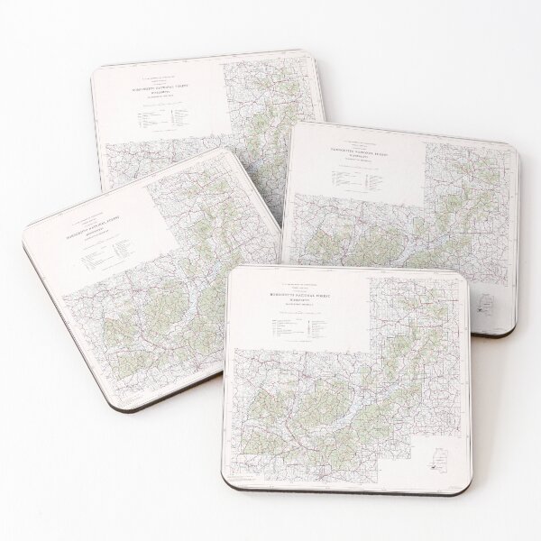 Item preview, Mapa del Bosque Nacional Homochitto (1981) Atlas de la Reserva Forestal de Mississippi designed and sold by BravuraMedia.