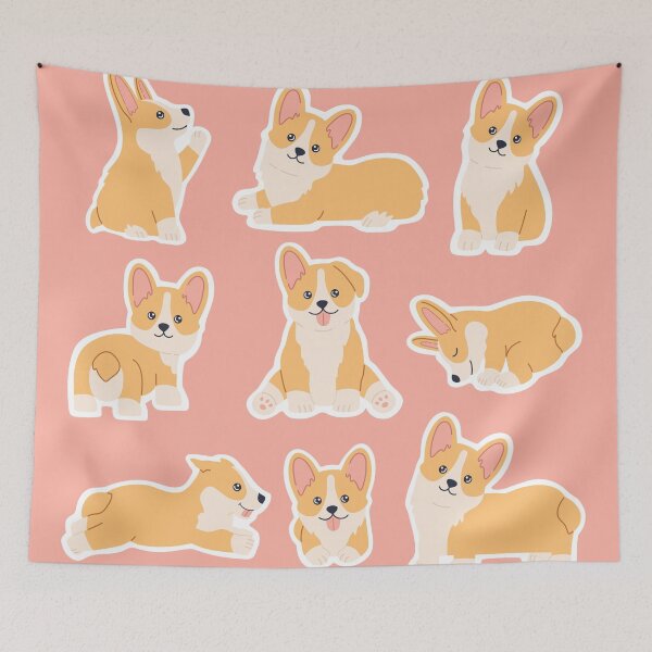 Item preview, Cute Corgi Puppies Set designed and sold by verrycutte.