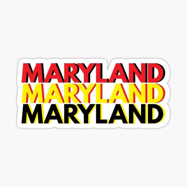 Triple MARYLAND Sticker