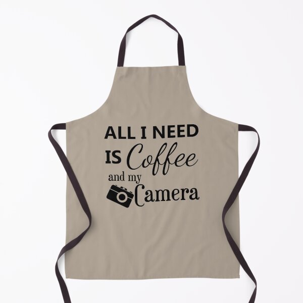 Item preview, all I need is coffee and my camera - coffee and camera - International coffee day - Gifts for coffee lovers - Funny coffee quotes designed and sold by Alice-Elgawi.