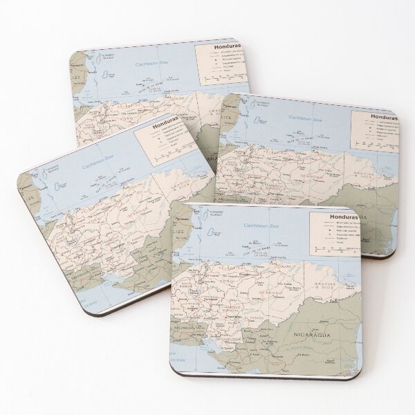 Item preview, Honduras Map (1985) Latin American Country Atlas designed and sold by BravuraMedia.