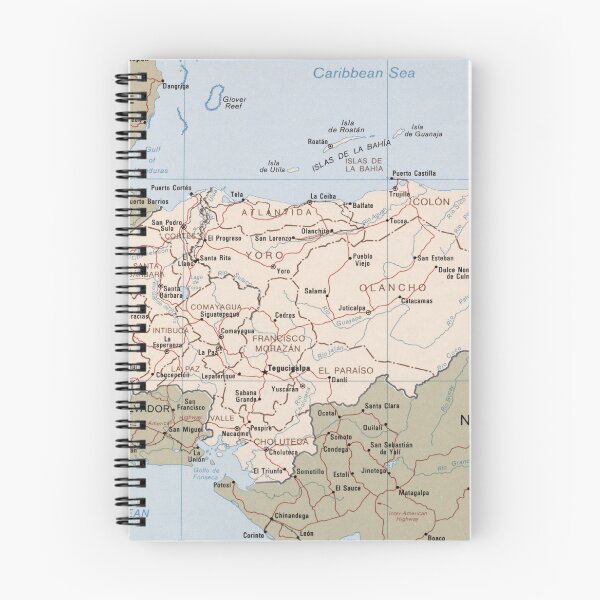 Item preview, Honduras Map (1985) Latin American Country Atlas designed and sold by BravuraMedia.