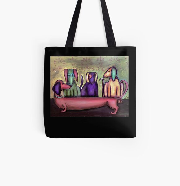 Hotdog All Over Print Tote Bag