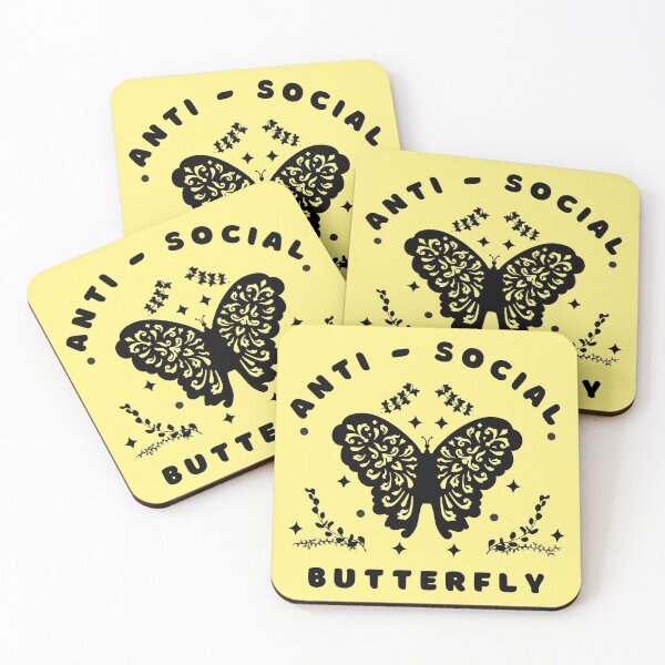 Item preview, Anti Social Butterfly designed and sold by ShowMePride.