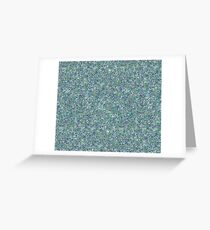 blue glitter Greeting Card