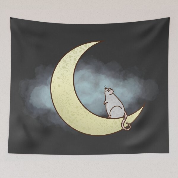 Item preview, Mouse on the moon. designed and sold by FrogsInTheDale.