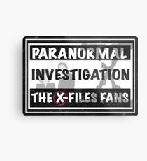 official the x-files fans facebook group Metal Print