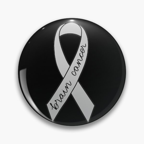 Item preview, Brain cancer awareness ribbons designed and sold by StickinTogether.