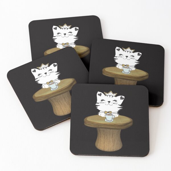 Item preview, cat and coffee cat blip designed and sold by shop-course.