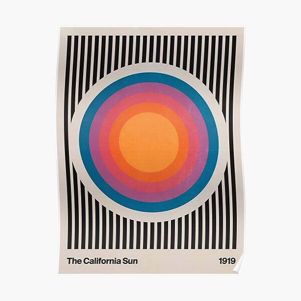 Vintage California Sun Poster