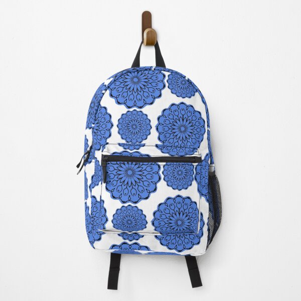 Item preview, Black and Blue on White Mandala designed and sold by Moved2Create.