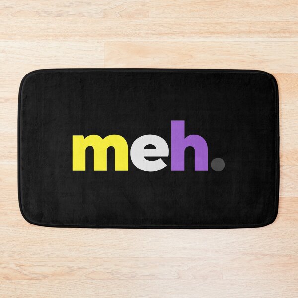 Item preview, meh. Nonbinary Pride designed and sold by Subtle Pride Shop.