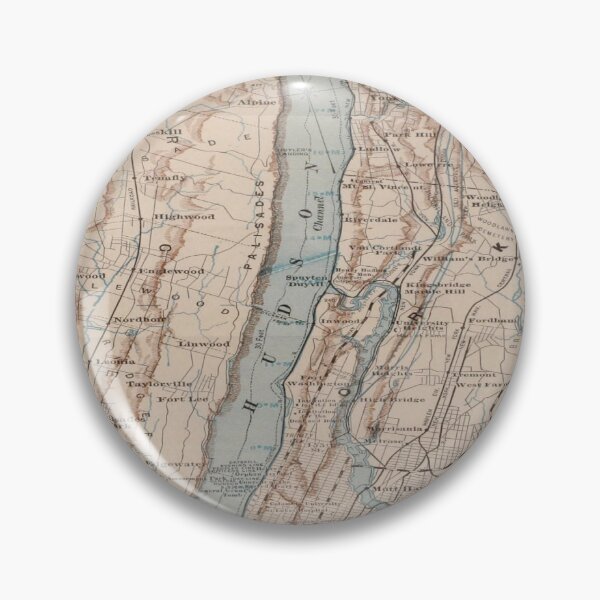 Item preview, Vintage Map of The Hudson River (1919) designed and sold by BravuraMedia.