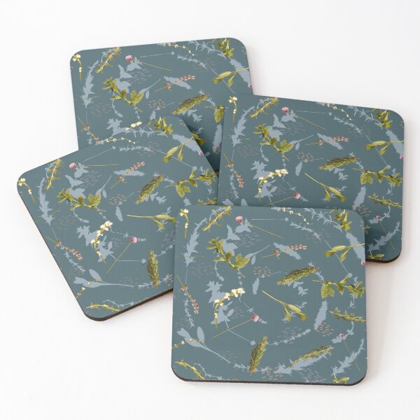 Item preview, Herbspiral garden pattern in blue designed and sold by Breurs.
