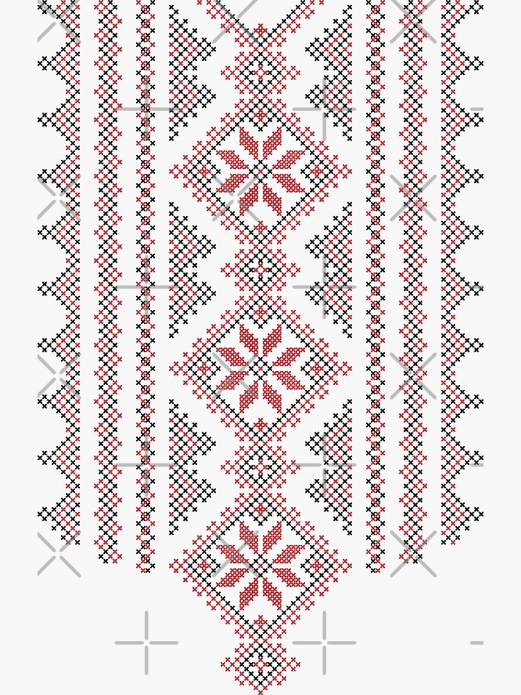 Palestinian embroidery traditional cross-stitch Wrapping Paper by