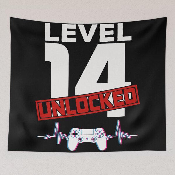 Item preview, Level 14 Unlocked - Born in 2007 Gaming - 14th Birthday Anniversary Video Game Father's Day Christmas Present. designed and sold by ALITOPRINCE.