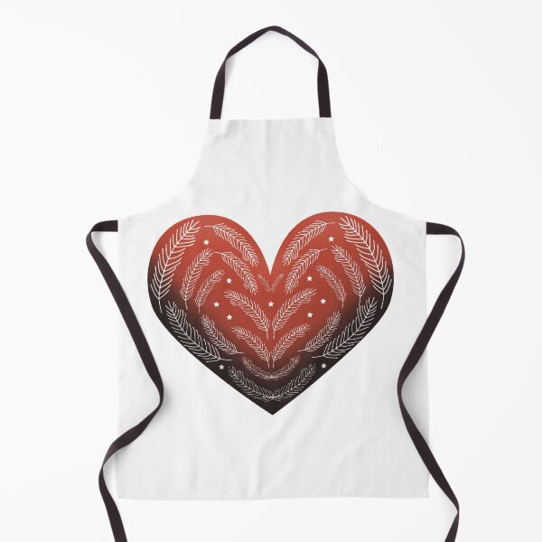 Artikelvorschau, Terrakotta Textured Aussehen Terra Cotta Heart with White Fars Botanical and Stars entworfen und verkauft von kmcs.
