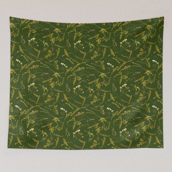 Item preview, Herbspiral garden pattern in dark green designed and sold by Breurs.
