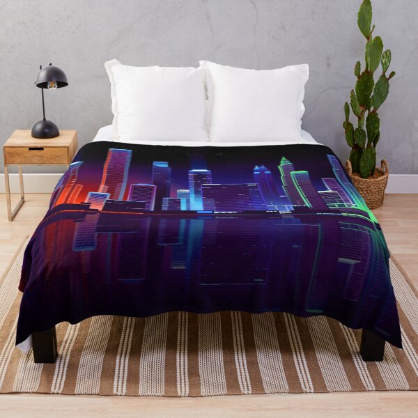 Item preview, Stylish neon city night designed and sold by NexusArts.