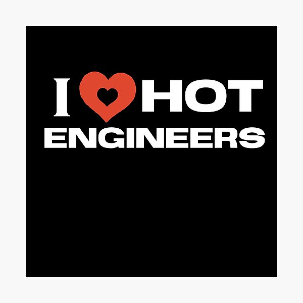 Item preview, I luv Hot Engineers Red Heart Design designed and sold by Simple2simple.