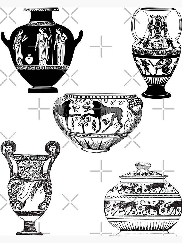 "Ancient Greek Pottery" Poster for Sale by artistotleS Redbubble