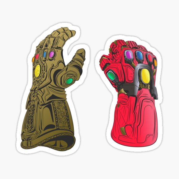 Infinite power in both hands, Infinity Nano gauntlet combo Colour Sticker