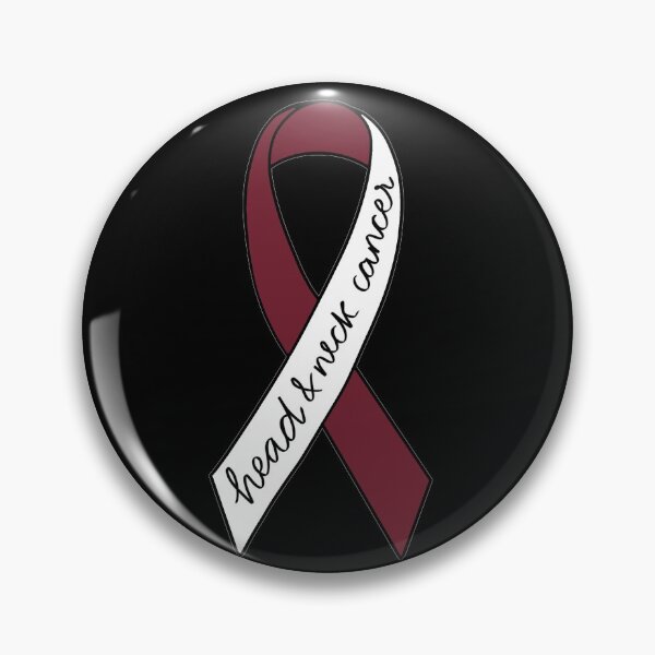 Item preview, Head and neck cancer awareness ribbons designed and sold by StickinTogether.