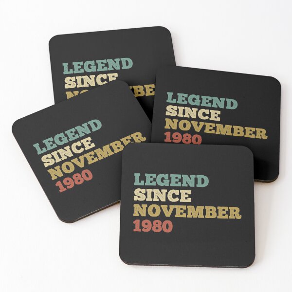 Item preview, legend since november 1980, vintage 1980 shirt, 41st birthday, 41st birthday ideas, november birthday shirt, november birthday, november shirt designed and sold by T-DESIGNEDZ.