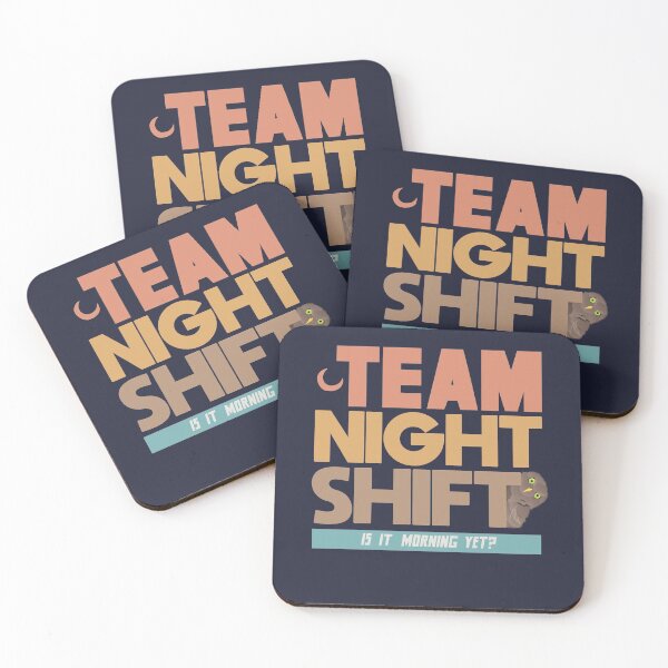 Item preview, Is it Morning Yet - Team Night Shift Funny Quote designed and sold by mLoyal.