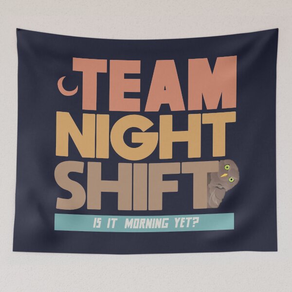 Item preview, Is it Morning Yet - Team Night Shift Funny Quote designed and sold by mLoyal.