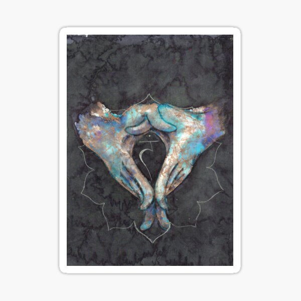 Manipura - solar plexus chakra mudra Sticker