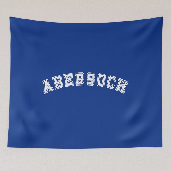 Item preview, Abersoch white text sporty retro coastal seaside design designed and sold by MiloHarris.