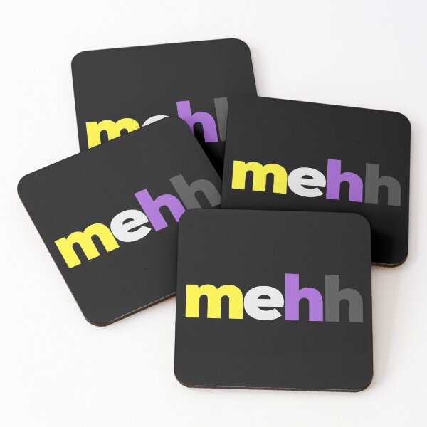 Item preview, mehh. LGBTQ Nonbinary Pride designed and sold by Subtle Pride Shop.