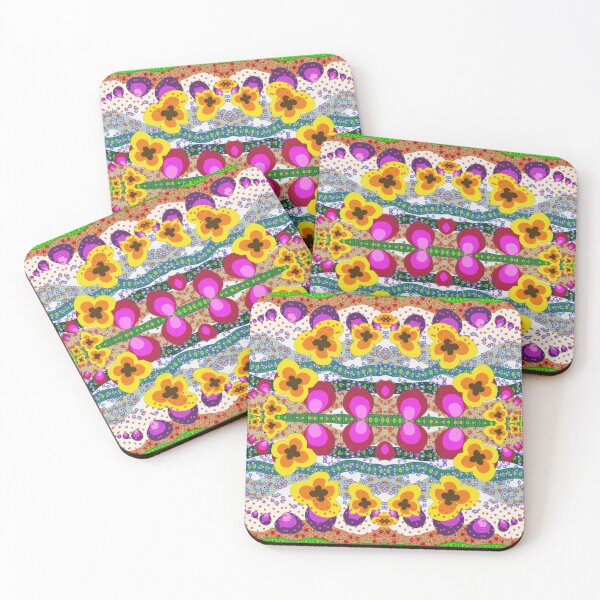 Item preview, Retro flowers and stripes designed and sold by Breurs.