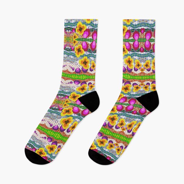 Item preview, Retro flowers and stripes designed and sold by Breurs.