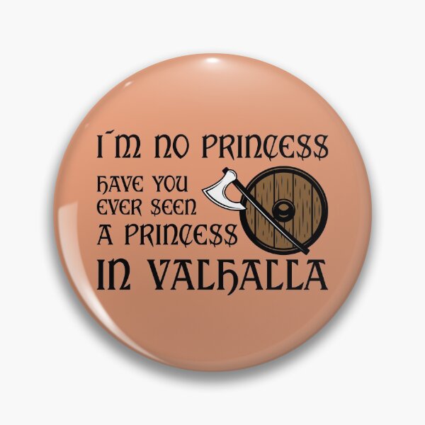 Item preview, There are no princesses in Valhalla designed and sold by Midgardr.