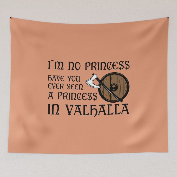 Item preview, There are no princesses in Valhalla designed and sold by Midgardr.