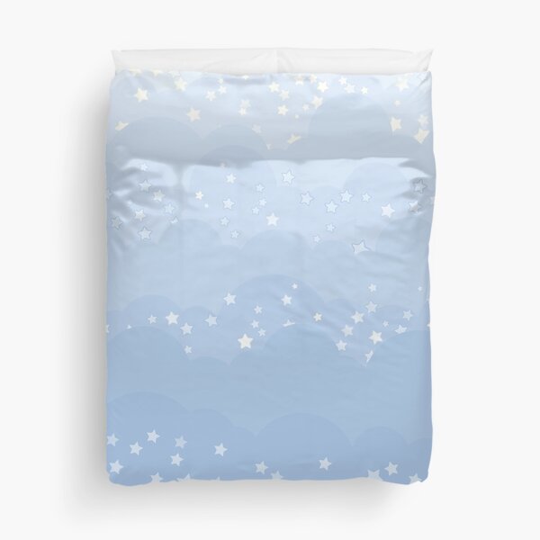 Misty Clouds and Starfall Duvet Cover