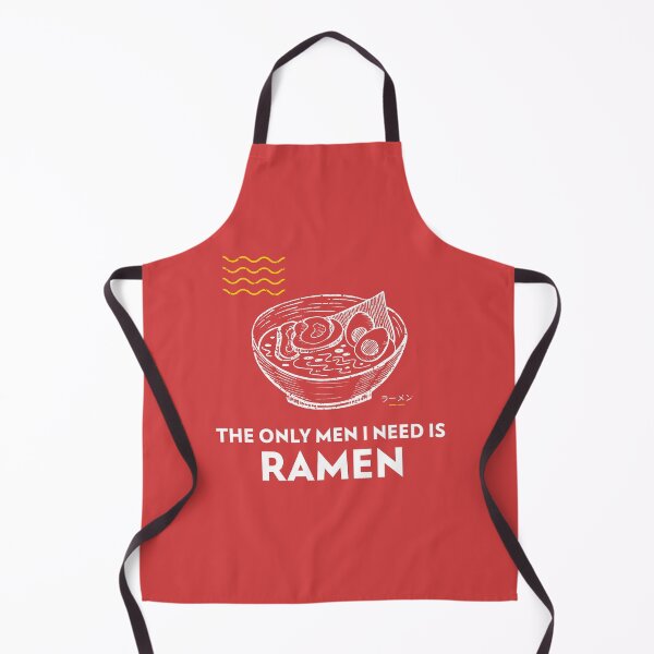 Item preview, The Only Men I Need Is Ramen (Red) designed and sold by punnyteesstore.