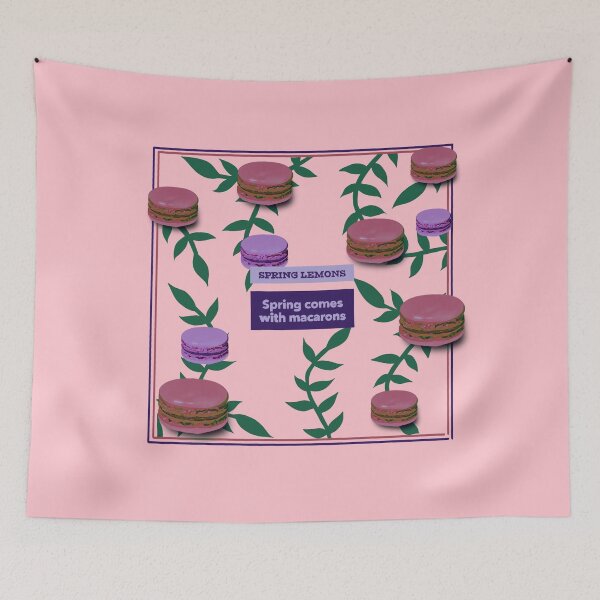 Item preview, Spring comes with lemon macaron pink  designed and sold by Weather gifts .
