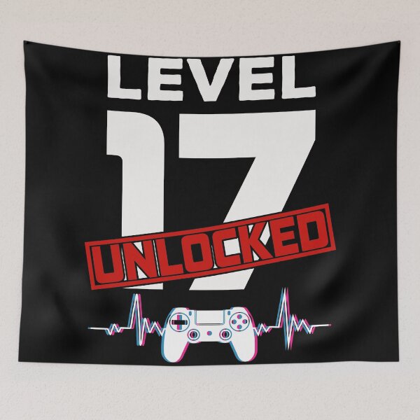 Artikelvorschau, Level 17 freigeschaltet - Jahrgang 2004 Gaming - 17. Geburtstag Videospiel Vatertags-Weihnachtsgeschenk. entworfen und verkauft von ALITOPRINCE.