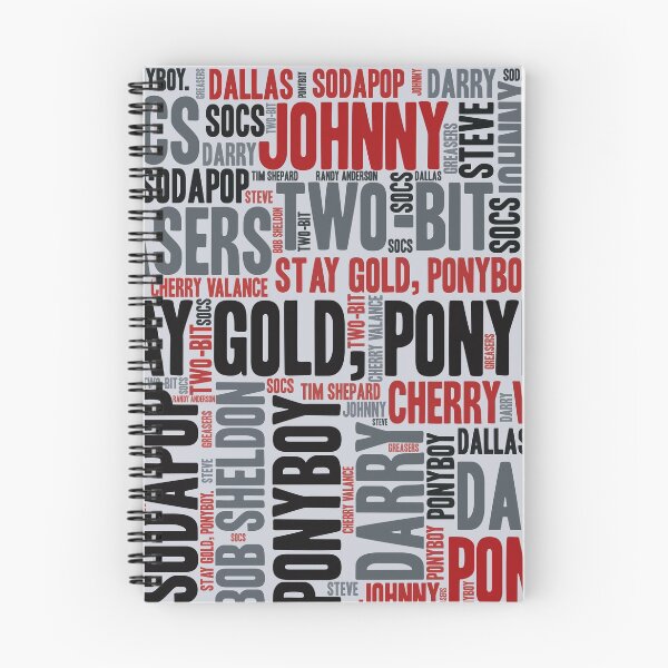 Item preview, The Outsiders - Word Cloud - Stay Gold Ponyboy designed and sold by mymymagic.