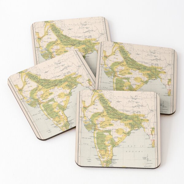 Item preview, Old India Agricultural Map (1907) Vintage South Asia Farming Atlas designed and sold by BravuraMedia.