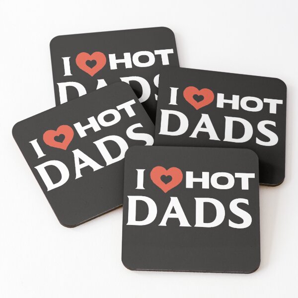 Item preview, I luv hot dads red heart  designed and sold by Simple2simple.