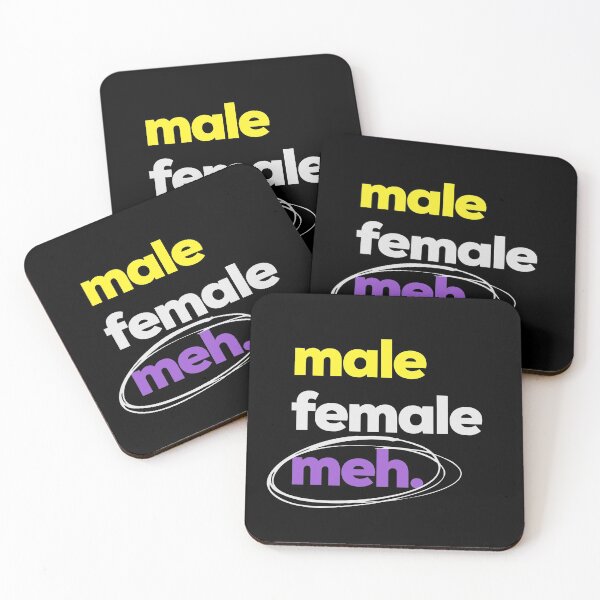 Item preview, Gender? meh. LGBTQ Nonbinary Pride designed and sold by Subtle Pride Shop.